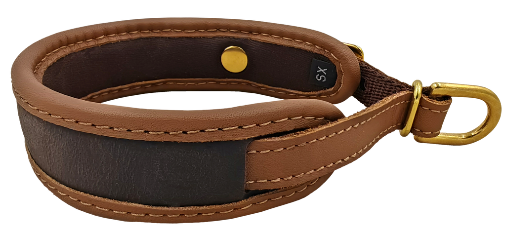 Niggeloh Luxe Halsband van Buffelleer & Neopreen