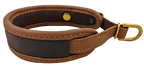 Niggeloh buffelleer halsband – zij-aanzicht met neopreen binnenkant