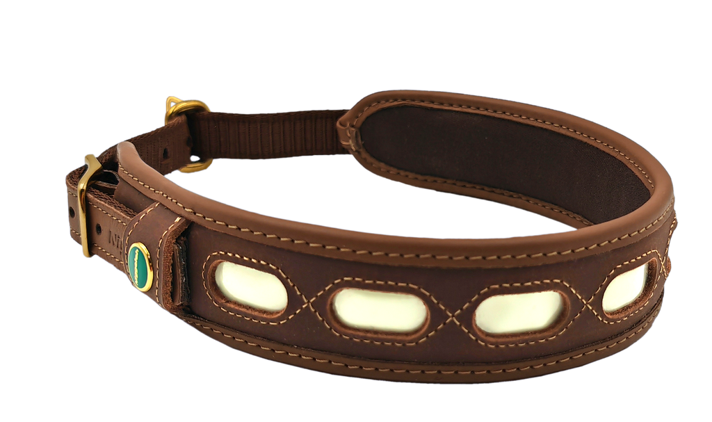 Niggeloh Lichtgevende/ Lichtblick Leren Halsband